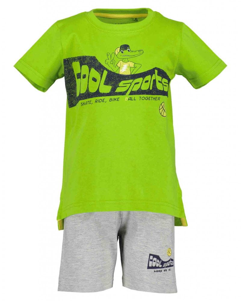Blue Seven chlapčenský set trička a kraťasov Cool Sports 826012 X_1 zelená 98