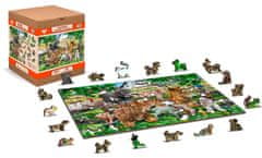 Wooden city Drevené puzzle Škôlka na farme 2v1, 300 dielikov EKO