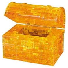 HCM Kinzel 3D Crystal puzzle Pokladnička truhla s kľúčom 52 dielikov