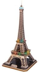 CubicFun Svietiace 3D puzzle Eiffelova veža 84 dielikov