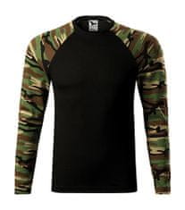 Malfini Unisexové tričko Malfini Camouflage LS 166