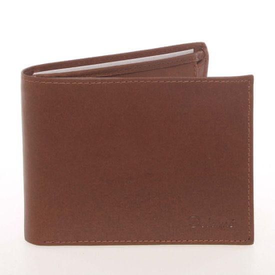 Delami Hnedá kožená peňaženka pre mužov