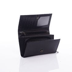 Bellugio Dámska kožená peňaženka Precious Beauty v čiernej farbe