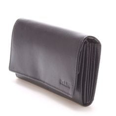 Ellini Dámska čierna kožená peňaženka Ellini NY