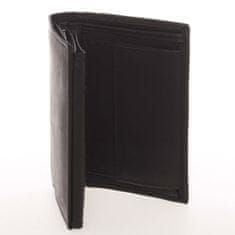 Delami Pánska luxusná kožená peňaženka Hugo, čierna