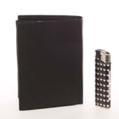 Delami Pánska luxusná kožená peňaženka Hugo, čierna