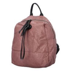 Maria C. Štýlový kožený batoh Goraz, ružový