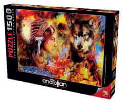 AnaTolian Puzzle Dievča a vlk 1500 dielikov