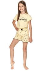 TARO Dievčenské pyžamo 2706 Misza yellow, žltá, 128