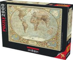 AnaTolian Puzzle Mapa sveta 2000 dielikov