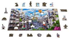 Wooden city Drevené puzzle Rušný Paríž 2v1, 300 dielikov EKO