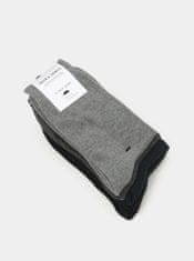 Jack&Jones Súprava piatich párov pánskych ponožiek v čiernej, tmavo modrej a šedej farbe Jack & Jones Jens UNI