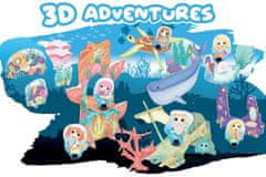 EDUCA 3D puzzle Kráľovstvo morských víl 63 dielikov
