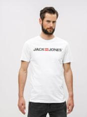 Jack&Jones Biele tričko s potlačou Jack & Jones L