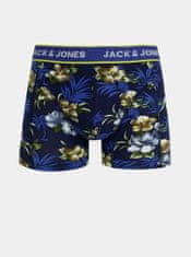 Jack&Jones Sada troch boxeriek v modrej a čiernej farbe Jack & Jones Flower XL