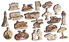 Wooden city Drevené puzzle Antická mapa sveta 2v1, 75 dielikov EKO
