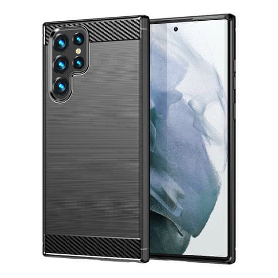 IZMAEL Odolné puzdro Thunder pre Samsung Galaxy S22 Ultra - Čierna KP13717