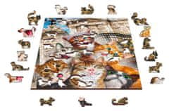 Wooden city Drevené puzzle Mačiatka v Londýne 2v1, 75 dielikov EKO