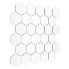 DUNIN Mozaika Hexagon White 51 matt - cena za 1 kus 282 x 271mm, 13.086 ks / m2