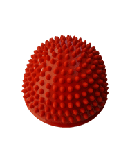 Unison Balančná podložka šošovka ježko 16 cm červená-masáž chodidiel 2 ks
