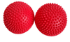 Balančná podložka šošovka ježko 16 cm červená-masáž chodidiel 2 ks