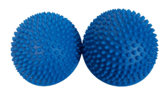 Unison  Balančná podložka šošovka ježko 16 cm modrá-masáž chodidiel 2 ks