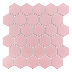 Mozaika Hexagon Peony 51 matt - cena za 1 kus 282 x 271mm, 13.086 ks / m2