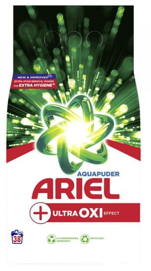 Ariel Prací Prášok 2.47 Kg +Extra Clean Power 38 Praní