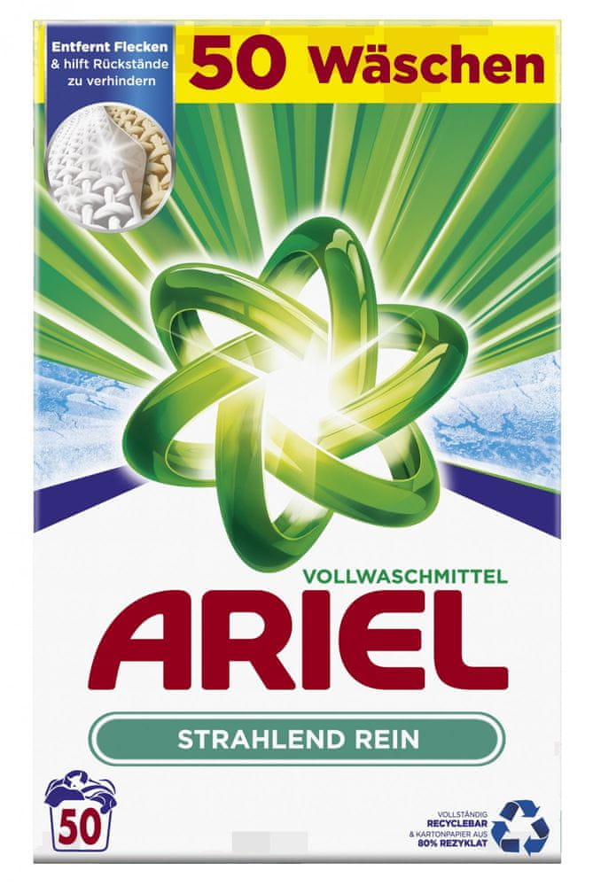 Ariel Prací Prášek 3,25 KG Universal 50 praní