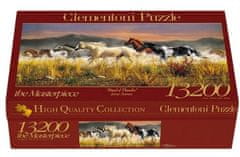 Clementoni Puzzle Divoké kone - Cválajúce stádo 13200 dielikov