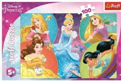 Trefl Puzzle Disney princezné: Stretnutie sladkých princezien 100 dielikov