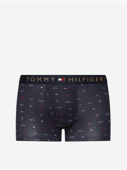 Tommy Hilfiger Sada modrých pánskych vzorovaných boxeriek a ponožiek Tommy Hilfiger