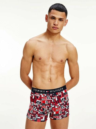 Tommy Hilfiger Modro-červené vzorované boxerky Tommy Hilfiger Underwear