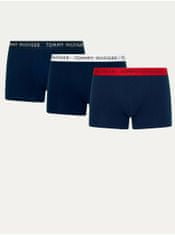Tommy Hilfiger Sada troch tmavomodrých pánskych boxerok Tommy Hilfiger Underwear S