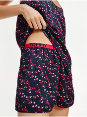 Tommy Hilfiger Tmavomodré dámske vzorované pyžamo Tommy Hilfiger Underwear L