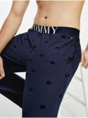 Tommy Hilfiger Tmavomodré vzorované pánske pyžamové nohavice Tommy Hilfiger Underwear S