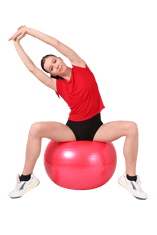Unison  Gymnastická relaxačná lopta gym ball 85 cm červená