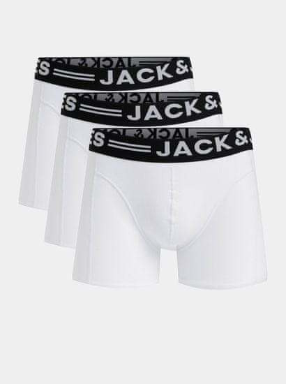 Jack&Jones Súprava troch boxeriek v bielej farbe Jack & Jones Sense