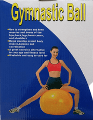 Unison Gymnastická relaxačná lopta gym ball 55 cm červená