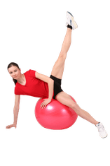 Unison Gymnastická relaxačná lopta gym ball 55 cm červená