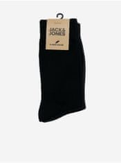 Jack&Jones Sada piatich párov čiernych ponožiek Jack & Jones Basic Bamboo UNI