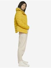 Tom Tailor Žltá dámska prešívaná zimná bunda s límcom s umelým kožúškom Tom Tailor M