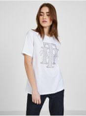 Tommy Hilfiger Biele dámske tričko s potlačou Tommy Hilfiger XS