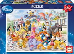 EDUCA Puzzle Sprievod postavičiek Disney 200 dielikov