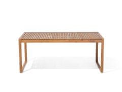 Beliani Záhradný stôl z akáciového dreva 180 x 90 cm svetlé drevo SASSARI