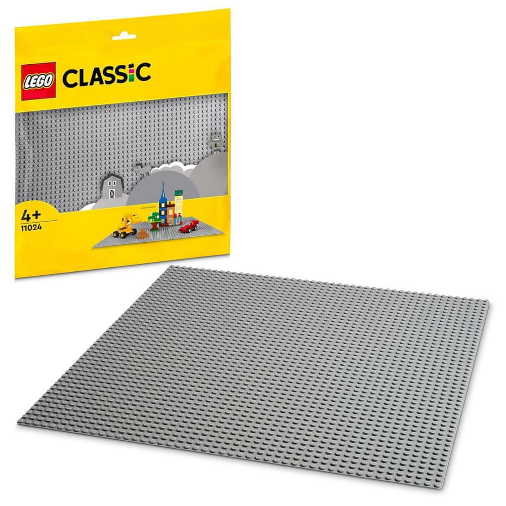 LEGO Classic 11024 Sivá podložka na stavanie