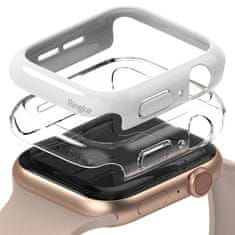 RINGKE Slim Watch Case 2x set ochranné puzdro pre Apple Watch 4 40mm/Watch 5 40mm/Watch 6 40mm/Watch SE - Biela KP14174