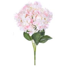 Autronic Umelá kvetina, puget hortenzie bielo-ružový