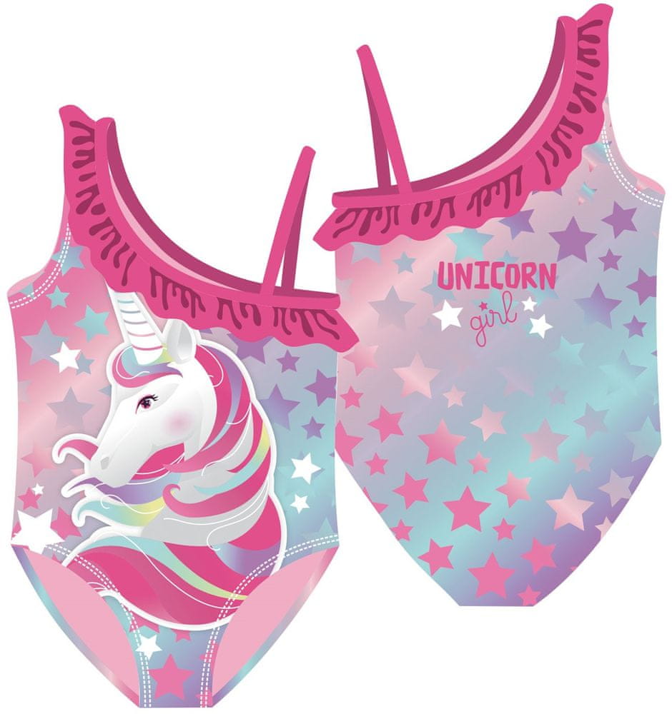 Disney dievčenské jednodielne plavky Unicorn ZK50927 ružová 98/104