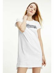 Tommy Hilfiger Tommy Hilfiger biela nočná košeľa SS Dress s logom XS